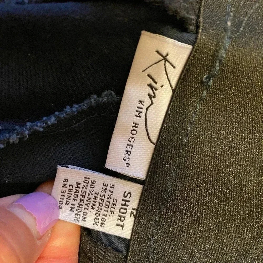 Kim Rogers Pants Women Size 12 Short